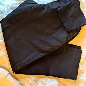 Stretch cotton black maternity pants
